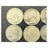 20 Silver Washington Quarters