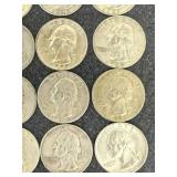 20 Silver Washington Quarters
