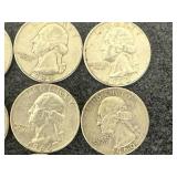 20 Silver Washington Quarters