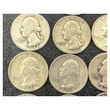 20 Silver Washington Quarters