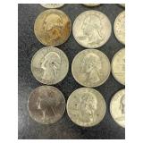 20 Silver Washington Quarters
