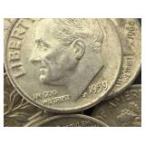 40 Silver Roosevelt Dimes