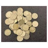 40 Silver Roosevelt Dimes