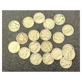 20 Mercury Dimes