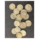 20 Mercury Dimes