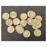 20 Mercury Dimes