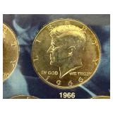 John F Kennedy Half Dollar Collection 1965-1969