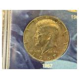 John F Kennedy Half Dollar Collection 1965-1969