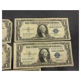 5 US Mint $1 Silver Certificates