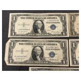 5 US Mint $1 Silver Certificates