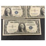 5 US Mint $1 Silver Certificates