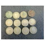 12 Liberty Head V Nickels