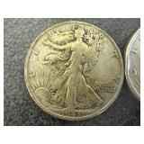 1943 Walking Liberty Half Dollars