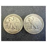 1943 Walking Liberty Half Dollars