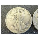 1943 Walking Liberty Half Dollars