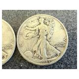 1943 Walking Liberty Half Dollars