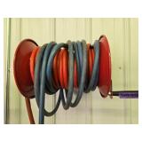 Working CRAFTSMAN 3hp 20 Gallon Air Compressor w/Wall Mount Hose Reel