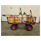 Excellent LARGE Northern Tool Utility Cart Full of Lawn/Garden Tools & Supples