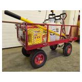 Excellent LARGE Northern Tool Utility Cart Full of Lawn/Garden Tools & Supples
