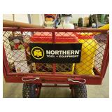 Excellent LARGE Northern Tool Utility Cart Full of Lawn/Garden Tools & Supples