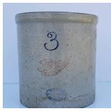 RED WING 3 Gallon Stoneware Crock