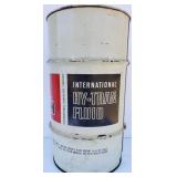Excellent LARGE Vintage INTERNATIONAL HARVESTER Empty 15 Gallon Oil Drum