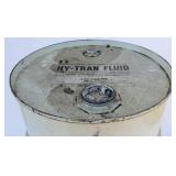 Excellent LARGE Vintage INTERNATIONAL HARVESTER Empty 15 Gallon Oil Drum