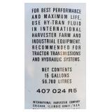 Excellent LARGE Vintage INTERNATIONAL HARVESTER Empty 15 Gallon Oil Drum