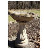 Heavy Solid Cement/Concrete Birdbath #1