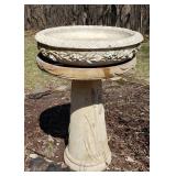 Heavy Solid Cement/Concrete Birdbath #2