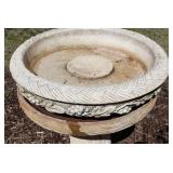 Heavy Solid Cement/Concrete Birdbath #2