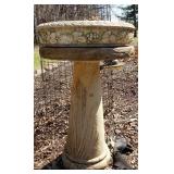 Heavy Solid Cement/Concrete Birdbath #2