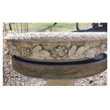 Heavy Solid Cement/Concrete Birdbath #2