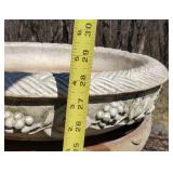 Heavy Solid Cement/Concrete Birdbath #2