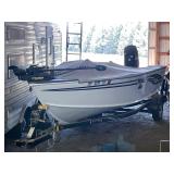 Phenomenal Condition LUND 2008 60th Anniversary 1775 Classic SS Fishing Boat w/75hp Mercury Motor
