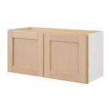 Hampton Bay 30 in. W x 12 in. D x 15 in. H Ready to Assemble Wall Bridge Kitchen Cabinet in Unfinished with CLICKREADY Technology Customer Returns See Pictures