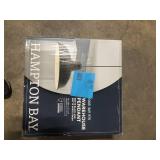 Hampton Bay 1-Light Black Warehouse Pendant Hanging Light with Metal Shade  Customer Returns See Pictures