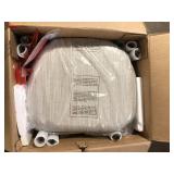 CHRISTOPHER KNIGHT HOME Beige Fabric Upholstered Dining Chairs with Coffee Gold and Black Metal Legs, (Set of 2)    Customer Returns See Pictures