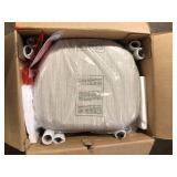 CHRISTOPHER KNIGHT HOME Beige Fabric Upholstered Dining Chairs with Coffee Gold and Black Metal Legs, (Set of 2)    Customer Returns See Pictures