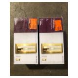 Lot of Home Decorators Collection Closmere 5 in. 1-Light Brushed Gold Mid-Century Modern Wall Sconce with Clear Glass Shade    Customer Returns See Pictures