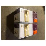 Lot of Home Decorators Collection Closmere 5 in. 1-Light Brushed Gold Mid-Century Modern Wall Sconce with Clear Glass Shade    Customer Returns See Pictures