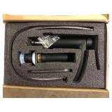 Phiestina Matte Black Waterfall Bathroom Sink Faucet Single Handle, with 4 IN. Deck Plate and Metal Pop Up Drain Assembly Customer Returns See Pictures