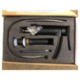 Phiestina Matte Black Waterfall Bathroom Sink Faucet Single Handle, with 4 IN. Deck Plate and Metal Pop Up Drain Assembly Customer Returns See Pictures