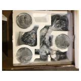 Home Decorators Collection Knollwood 17-1/2 in. 3-Light Black Bronze with Brass Accents Industrial Round Chandelier for Kitchens Bulbs Included   Customer Returns See Pictures