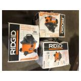 Lot of Assorted Ridgid Wet/Dry Shop  Vacs Various Models and Conditions Customer Returns See Pictures