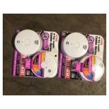 Lot of Kidde 10-Year Worry-Free Smoke and Carbon Monoxide Detector, Battery Powered with Voice Alarm (2-Pack)   Customer Returns See Pictures