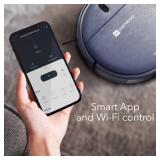 Dartwood Smart Robot Vacuum Cleaner - Wi-Fi Robot Vacuum and Mop for Easy Cleaning (Blue) - No Remote