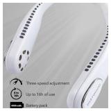 Dartwood Portable Neck Fan - Bladeless Rechargeable Small Handheld Fan with 4000mAh Battery Capacity