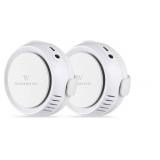 Wasserstein Smart Water, Temperature & Humidity Sensor - Audio Alarm, Simple Plug & Play (2-Pack)