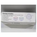 Wasserstein Smart Water, Temperature & Humidity Sensor - Audio Alarm, Simple Plug & Play (2-Pack)